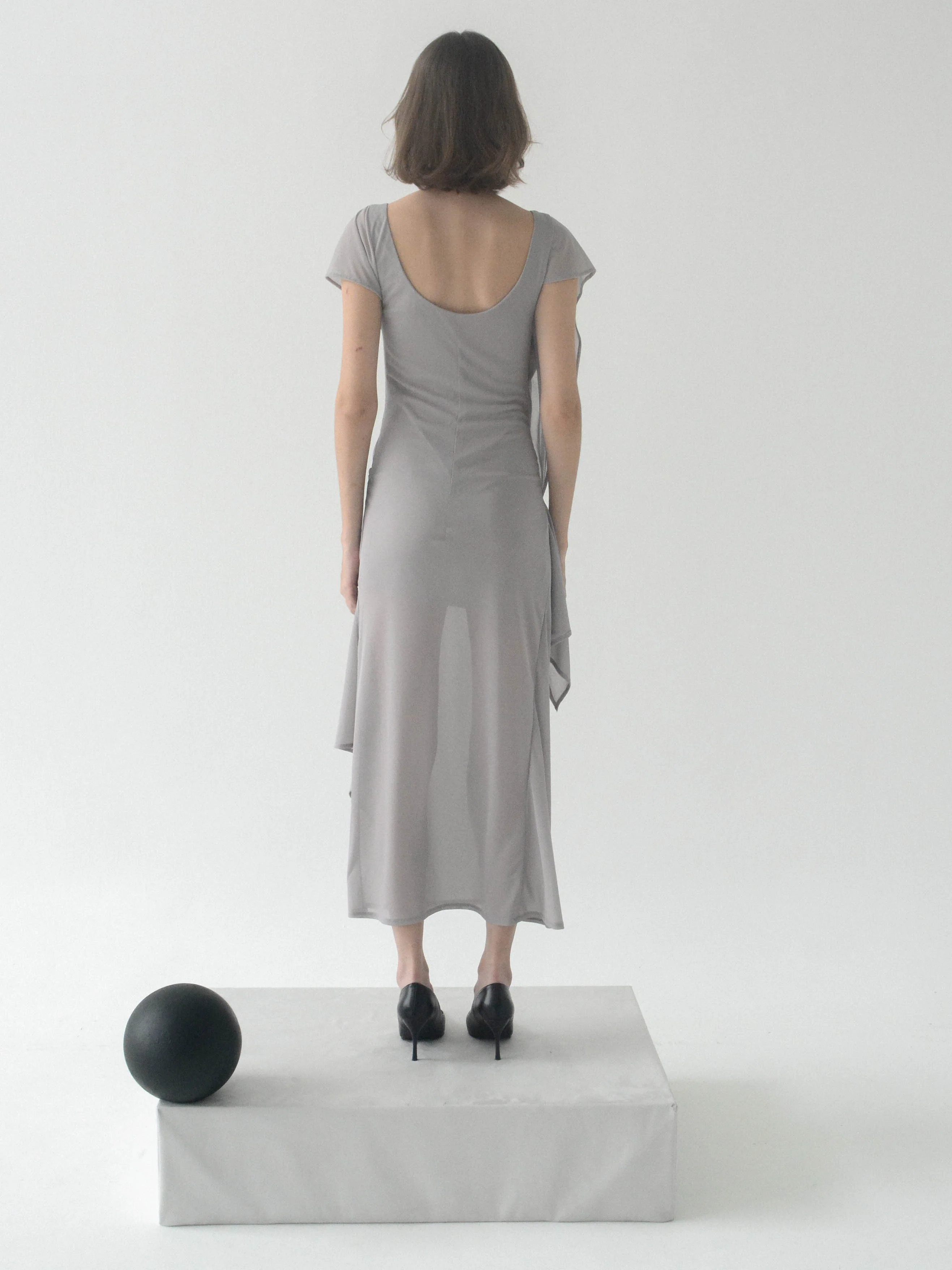 Antro Mesh Dress (Slate) - Image 4